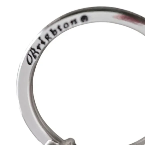 Brighton Vintage Silver Tone Filigree Key Ring Clip Charm - Picture 5 of 5